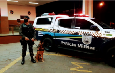 Imagem da notícia Cães farejam foragidos da Justiça: Guarnição do Canil do 2º BPM prende dois com mandados de prisão em Três Lagoas